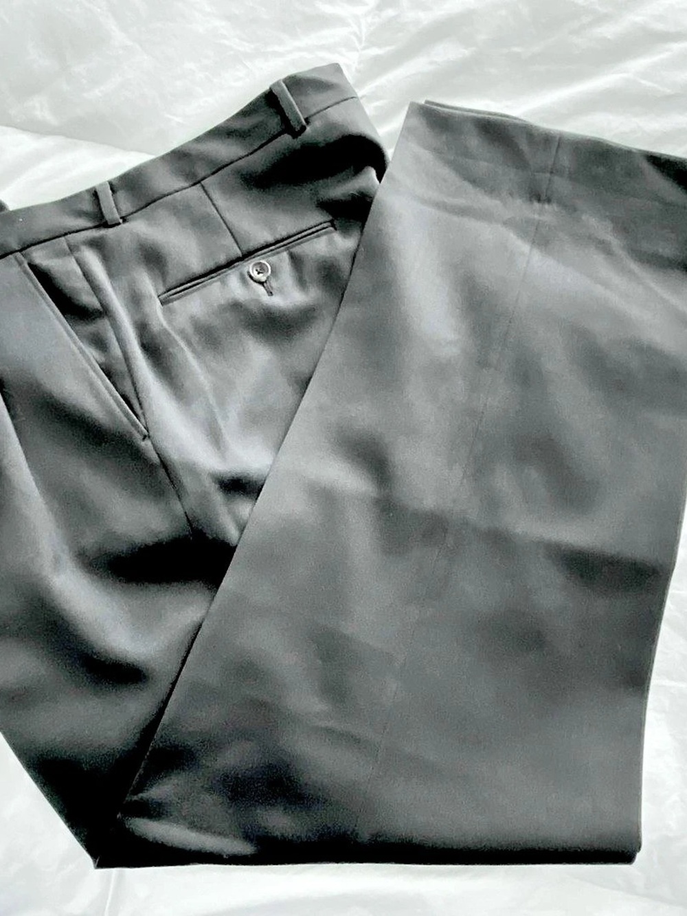 Hickey Freeman Men's Dress Pants Black Waist 34